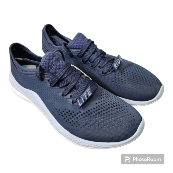 CROCS Shoes Crocs Womens Lite Ride Grey Rubber Tennis Shoes Size 9